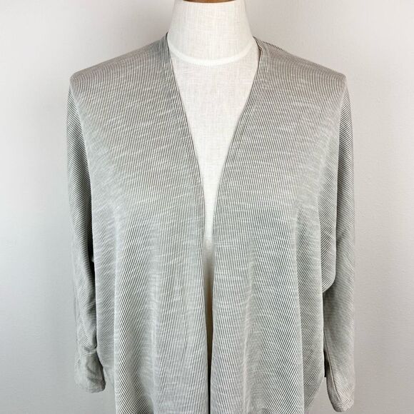 Donni Ribbed Open Front Cardigan NWT - Picture 3 of 6